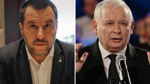«Πρόβες εθνικιστικής συμμαχίας» στη συνάντηση Σαλβίνι – Κατσίνσκι