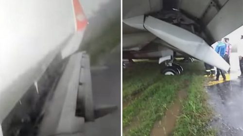 Η προσγείωση του Boeing 737 πήγε όσο πιο στραβά γινόταν