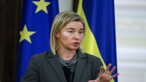 Σε αποδρομή η επικεφαλής της ευρωπαϊκής διπλωματίας Φεντερίκα Μογκερίνι