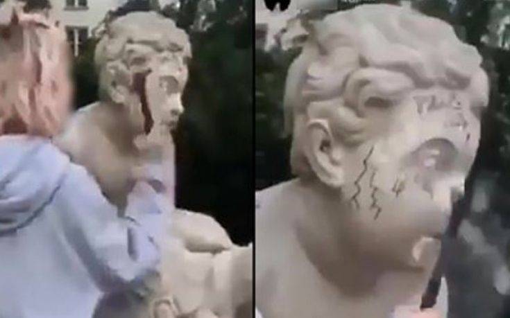Έσπασε άγαλμα 200 ετών για να αποκτήσει περισσότερους… followers Έσπασε άγαλμα 200 ετών για να αποκτήσει περισσότερους… followers