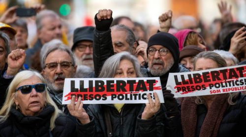 Η Διεθνής Αμνηστία καλεί την Ισπανία να αποφυλακίσει δύο ηγέτες της Καταλονίας