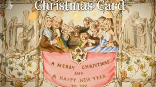 Διαθέσιμη για τα μάτια του κοινού η πρώτη χριστουγεννιάτικη κάρτα που φτιάχτηκε ποτέ