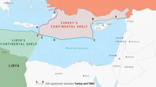 Νέος προκλητικός χάρτης από Τουρκία