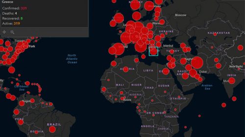 Κορονοϊός σε real time: Ο live χάρτης της εξάπλωσης σε όλο τον κόσμο