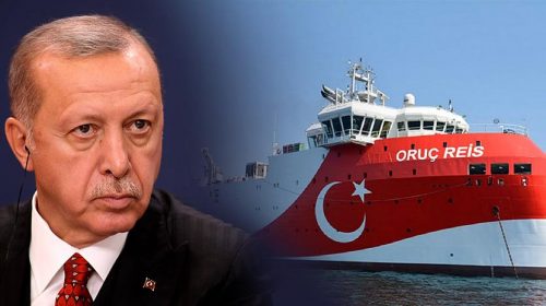 Ξαναβγαίνει το Oruc Reis νότια του Καστελόριζου